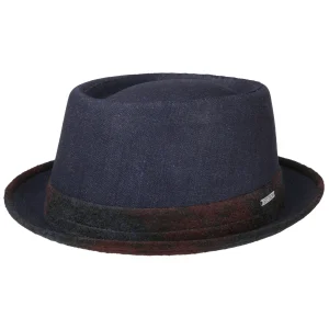 Brookfield Denim Pork Pie Stoffhut By Stetson 12