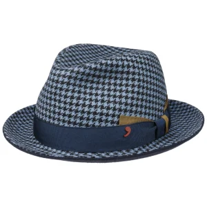 Alfonso DEste Houndstooth Fedora Wollhut By Alfonso D´Este 15